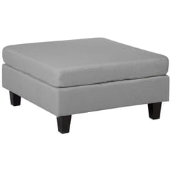 Ottoman FEVIK Fabric Light Grey