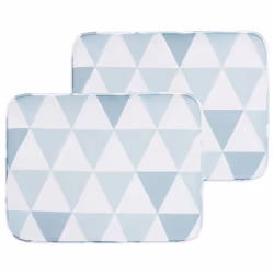 Set of 2 Garden Chair Cushions FIJI 29 x 38 cm Blue