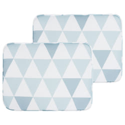 Set of 2 Garden Chair Cushions FIJI 29 x 38 cm Blue