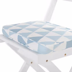 Set of 2 Garden Chair Cushions FIJI 29 x 38 cm Blue