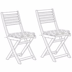 Set of 2 Garden Chair Cushions FIJI 29 x 38 cm Mint Green