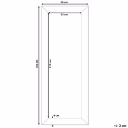 Wall Mirror PLAISIR 50 cm 130 cm Black
