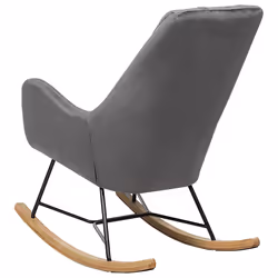Rocking Chair ARRIE Velvet Dark Grey