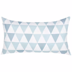 Patio Cushion TRIFOS Geometric Pattern 40 x 70 cm Blue