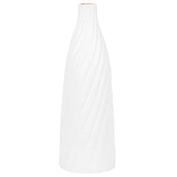 Decorative Vase FLORENTIA Ceramic 54 cm White