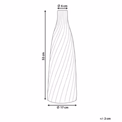 Decorative Vase FLORENTIA Ceramic 54 cm White