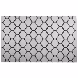 Outdoor Rug ALADANA 160 x 230 cm Black/ White Reversible