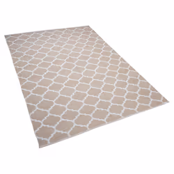 Reversible Area Rug 140 x 200 cm Beige AKSU