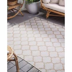 Reversible Area Rug 160 x 230 cm Beige AKSU