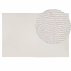 Area Rug 140 x 200 cm Off-White ELLEK