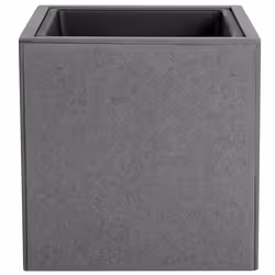Elevated Plant Pot DRIMOS Stone 30 cm Light Grey Grey