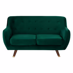 Sofa BODO Velvet Emerald Green 2 Seater