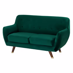 Sofa BODO Velvet Emerald Green 2 Seater