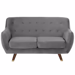Sofa BODO Velvet Grey 2 Seater