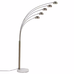 Floor Lamp FLINDERS Adjustable Metal Gold