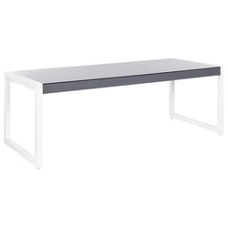 Garden Dining Table BACOLI 210 cm 90 cm Glass Off-White