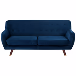 Sofa BODO Velvet Navy Blue 3 Seater