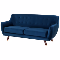 Sofa BODO Velvet Navy Blue 3 Seater