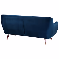 Sofa BODO Velvet Navy Blue 3 Seater - Additional view 4