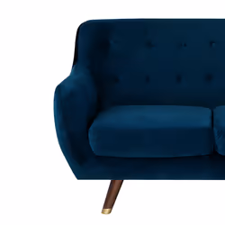 Sofa BODO Velvet Navy Blue 3 Seater - Additional view 5