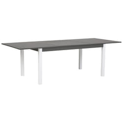 Extending Garden Dining Table PANCOLE 168/248 cm 100 cm Metal Grey