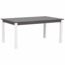 Extending Garden Dining Table PANCOLE 168/248 cm 100 cm Metal Grey