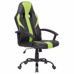 Office Chair Swivel SUCCESS Faux Leather Lime Green
