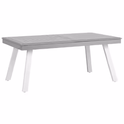 Garden Dining Set 6 Seater PERETA Metal Grey