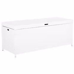 PE Rattan Storage Box 158 x 63 cm White MODENA