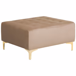 Velvet Ottoman Sand Beige ABERDEEN