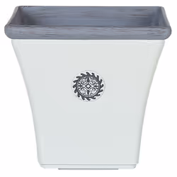 Plant Pot ELATEIA Stone 37 cm White