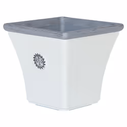 Plant Pot ELATEIA Stone 37 cm White