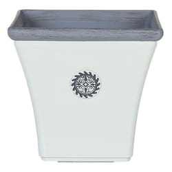 Plant Pot ELATEIA Stone 32 cm White