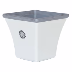 Plant Pot ELATEIA Stone 32 cm White