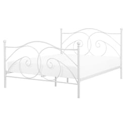 Bed Metal DINARD 160 x 200 cm (EU King Size) White