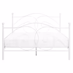 Bed Metal DINARD 160 x 200 cm (EU King Size) White - Additional view 4