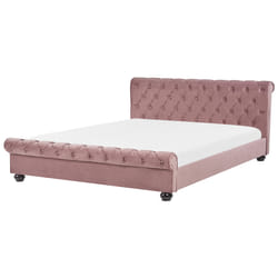 Bed Velvet AVALLON 180 x 200 cm (EU Super King) Pink