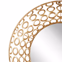 Wall Mirror BOURDON 80 cm 80 cm Metal Gold - Additional view 4