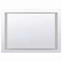 LED Bathroom Mirror EYRE 80 cm 60 cm Silver