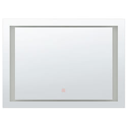LED Bathroom Mirror EYRE 80 cm 60 cm Silver