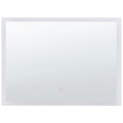 LED Bathroom Mirror ADOUR 80 cm 60 cm Silver
