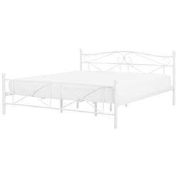 Bed Metal RODEZ 180 x 200 cm (EU Super King) White