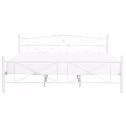Bed Metal RODEZ 180 x 200 cm (EU Super King) White
