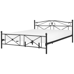 Bed Metal RODEZ 180 x 200 cm (EU Super King) Black