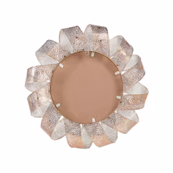 Wall Mirror Ã¸ 54 cm White with Copper MANGALORE