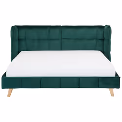 Bed Velvet SENLIS 180 x 200 cm (EU Super King) Dark Green