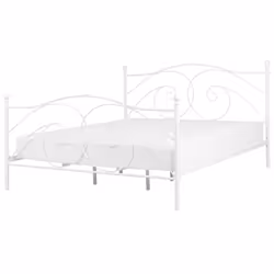 Bed Metal DINARD 180 x 200 cm (EU Super King) White