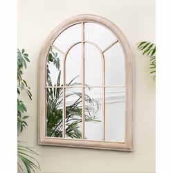 Wall Mirror EMBRY 69 cm 88 cm Metal Beige