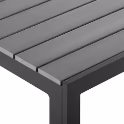 Garden Dining Table COMO 150 cm 90 cm Grey - Additional view 4