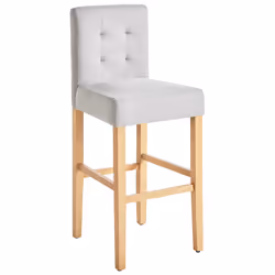 Set of 2 Bar Chairs MADISON Grey